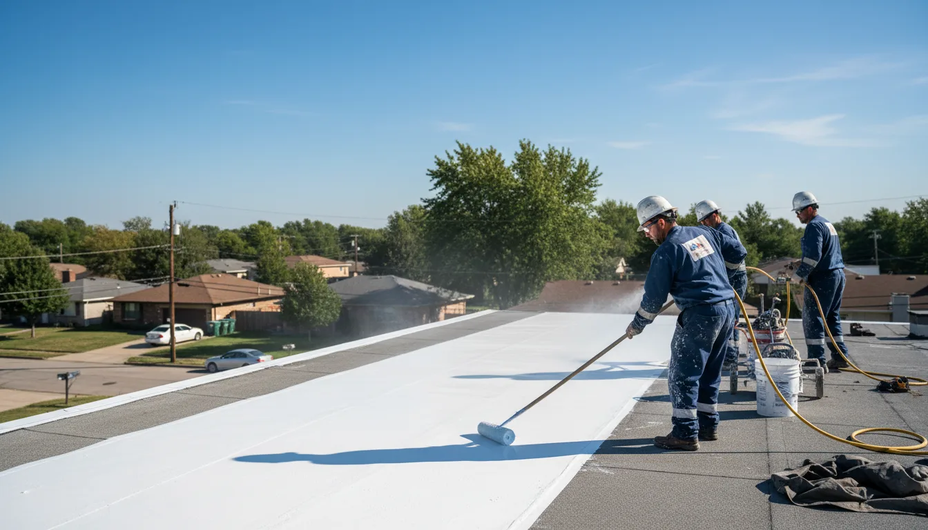 Commercial roof coating in Fonda, IA near me